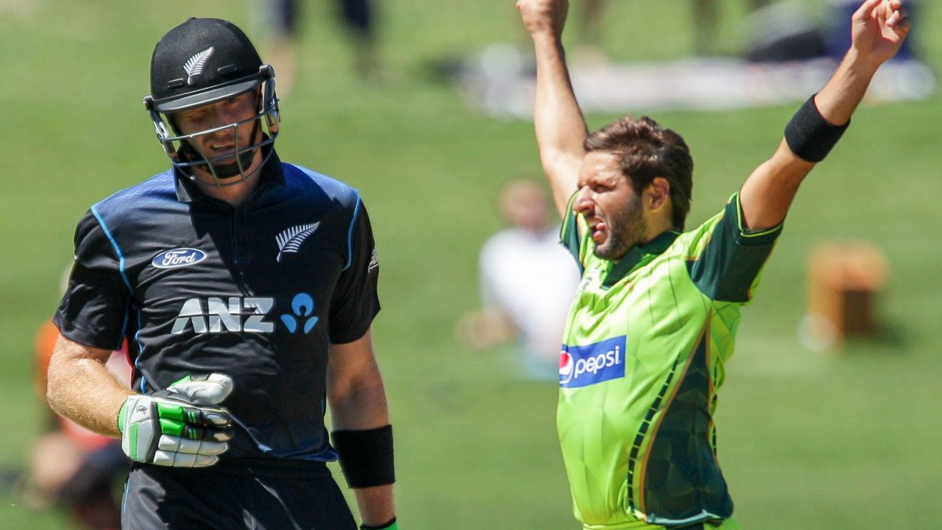 Shahid Afridi celebrates