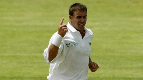 Heath Streak celebrates