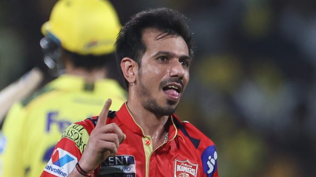 Yuzvendra Chahal celebrates hat-trick