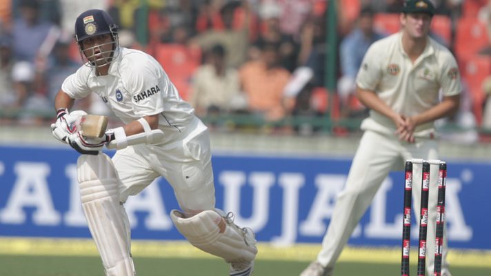 Sachin Tendulkar bats in Test cricket