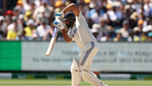 Rohit Sharma bats