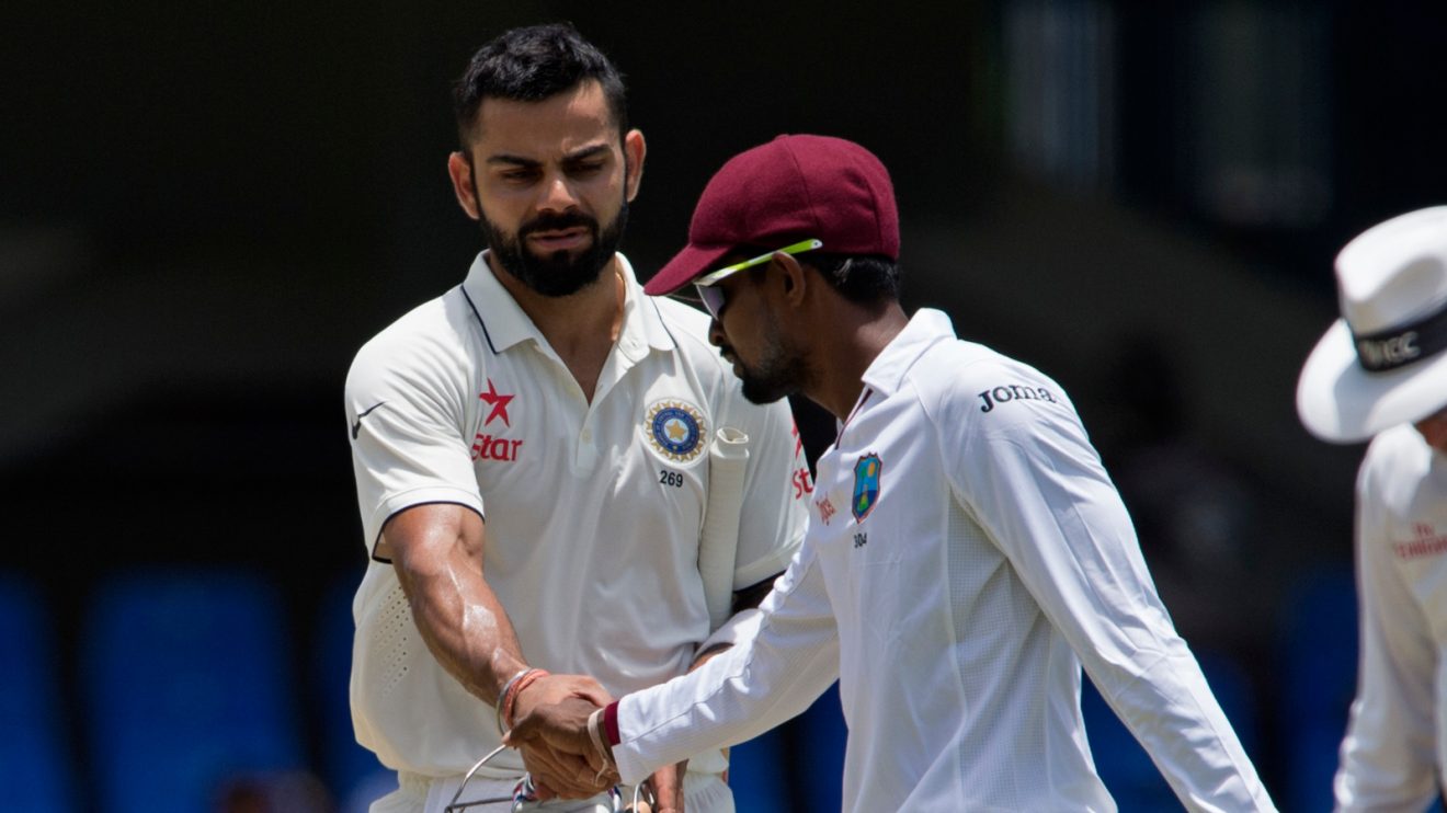 Virat Kohli bats in Test cricket