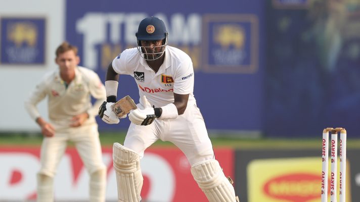 Angelo Mathews bats in Tests