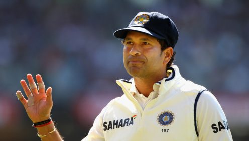 Sachin Tendulkar waves