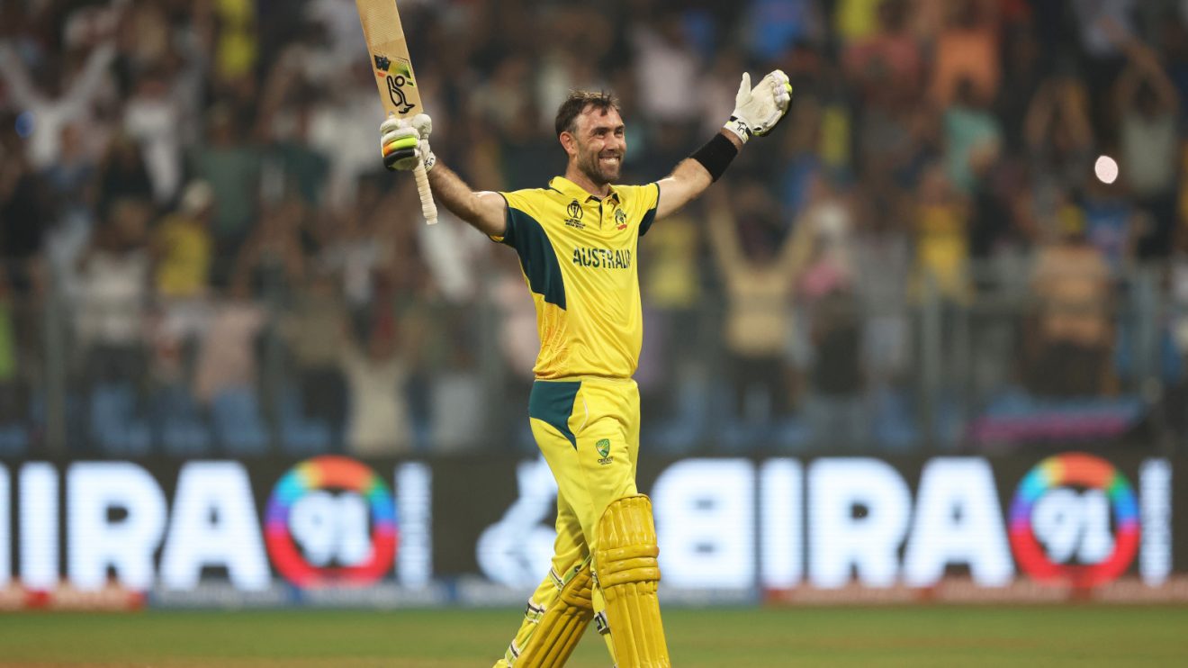 Glenn Maxwell celebrates