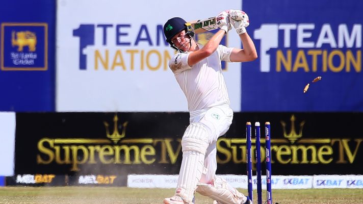 Ben White bats and is bowled