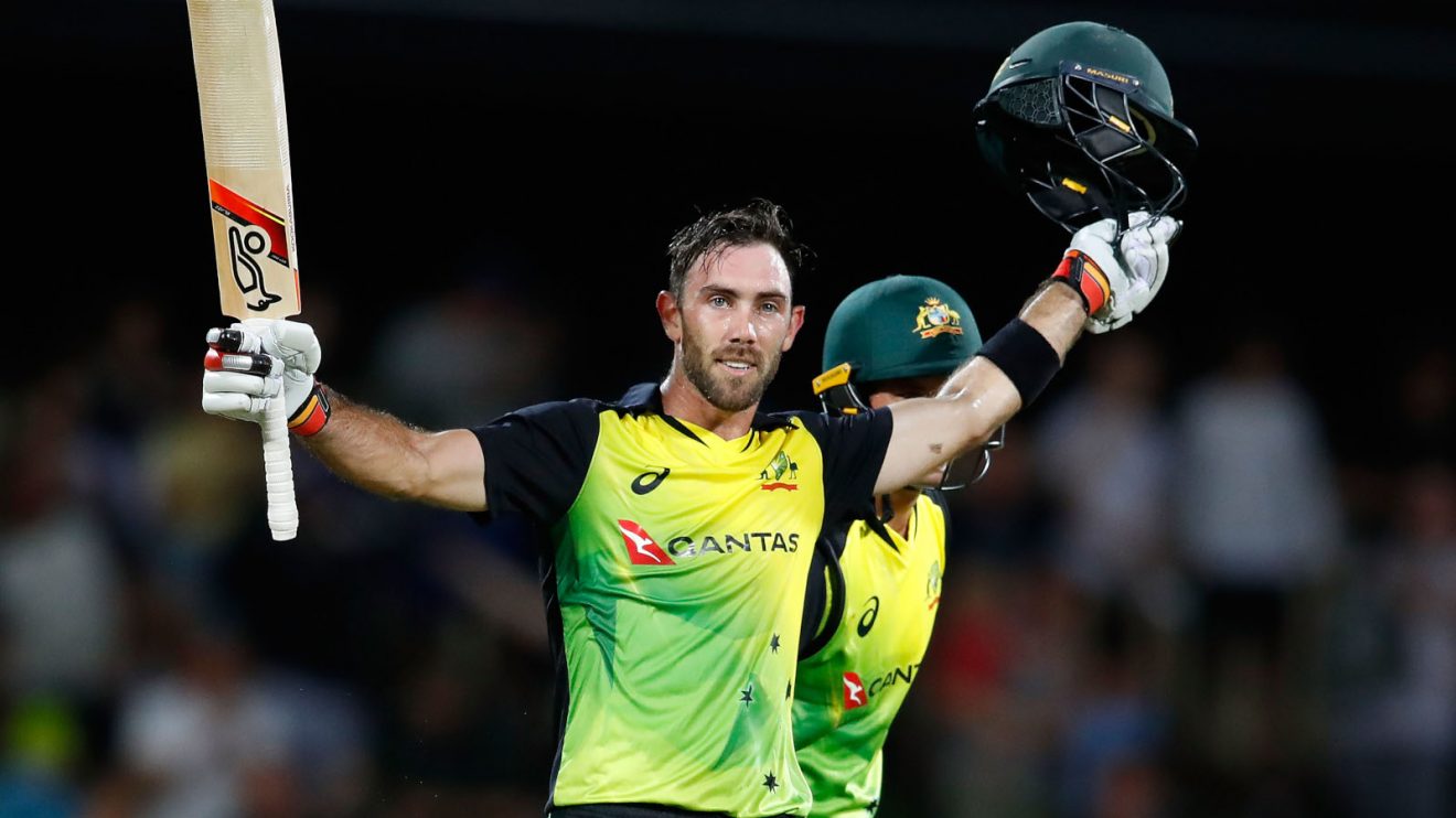 Glenn Maxwell celebrates