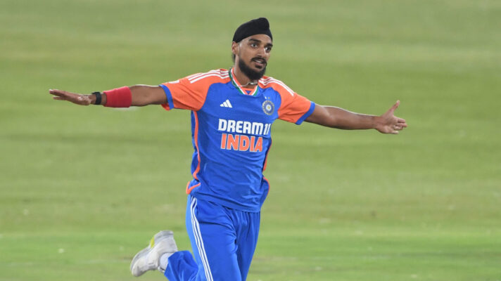 Arshdeep Singh celebrates