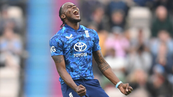 Jofra Archer celebrates