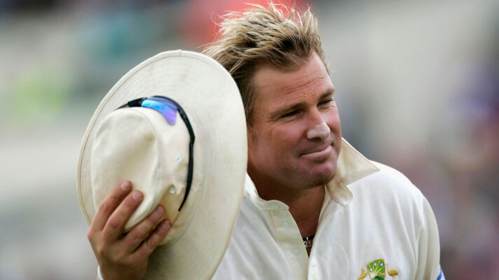 Shane Warne greets