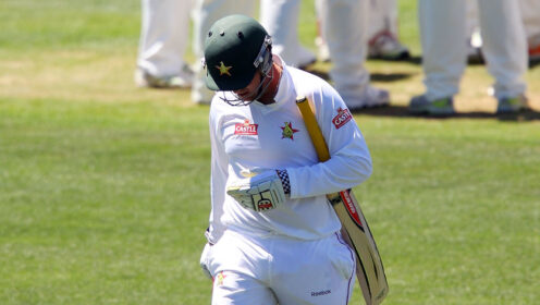 Brendan Taylor walks