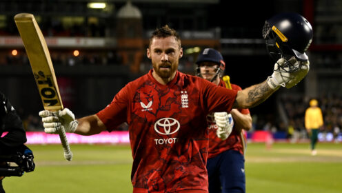 Phil Salt celebrates