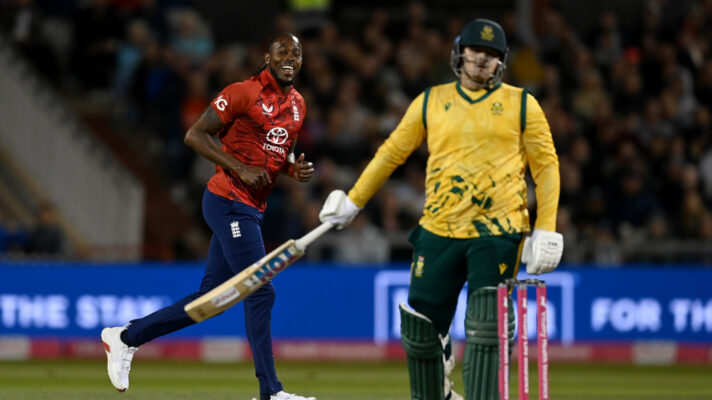Jofra Archer celebrates