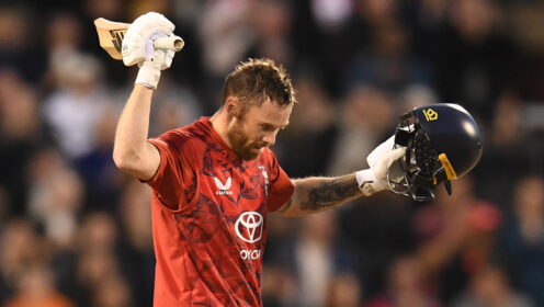 Phil Salt celebrates