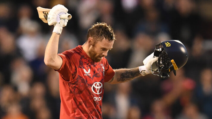 Phil Salt celebrates