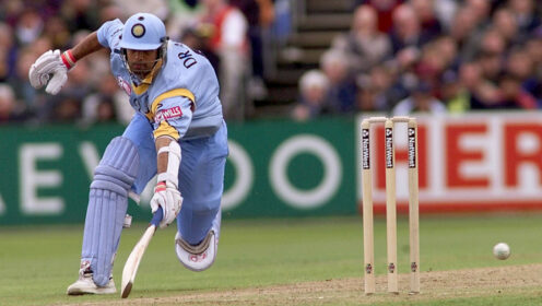 Rahul Dravid runs