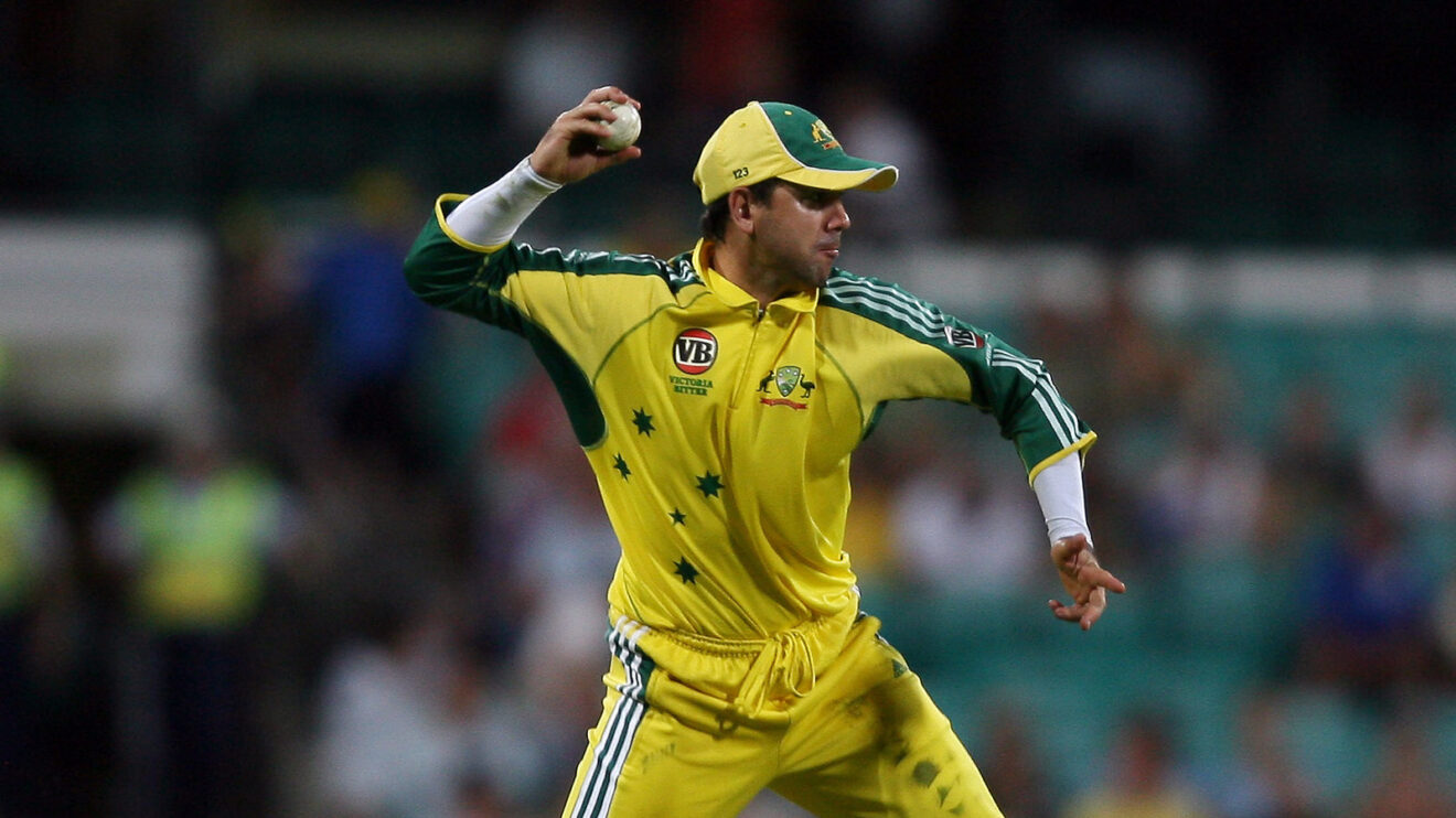 Ricky Ponting run-out