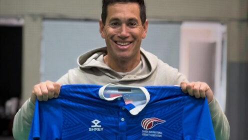 Ross Taylor smiles