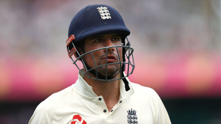 Alastair Cook walks