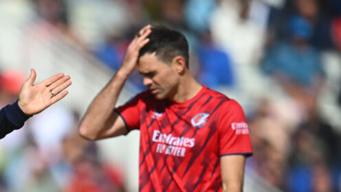 James Anderson walks