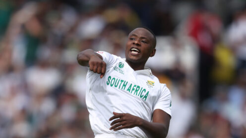 Kagiso Rabada celebrates