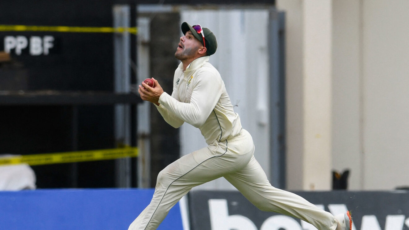 Aiden Markram catches