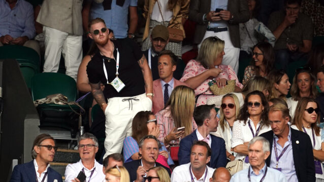 Ben Stokes at tennis