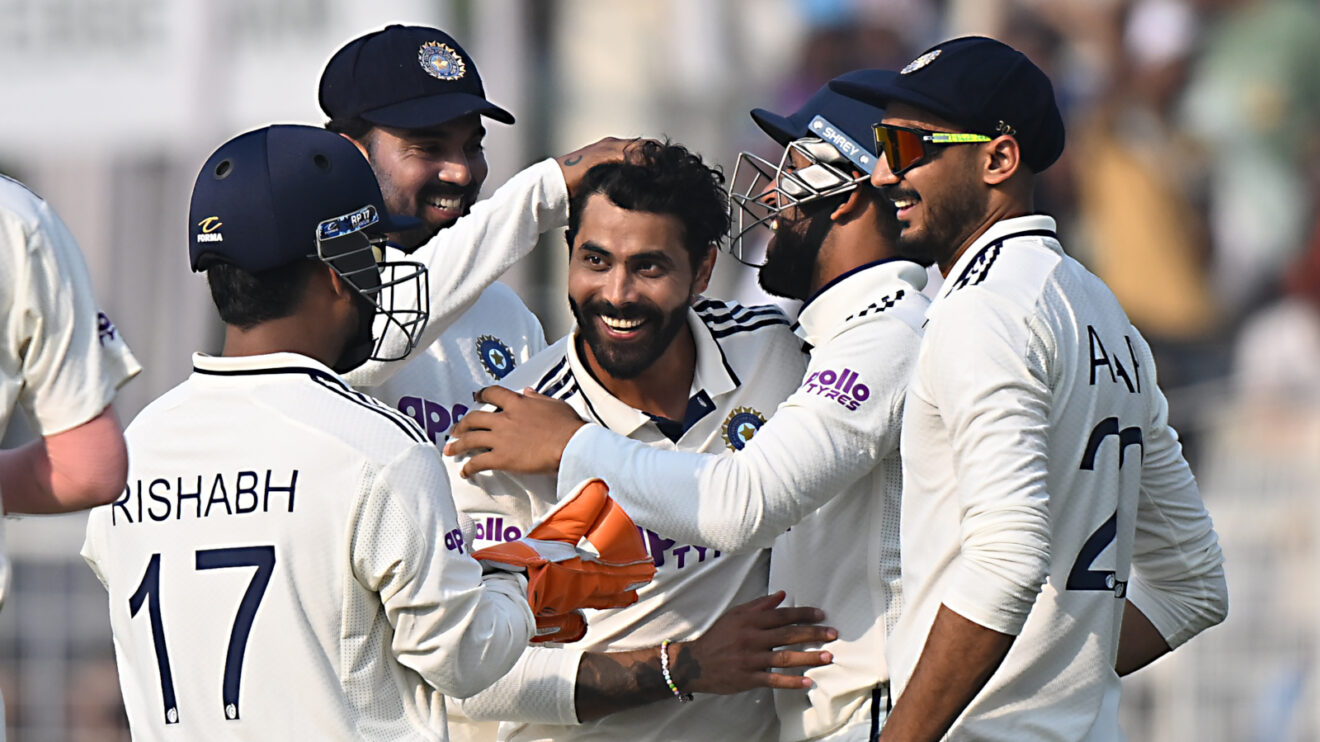 Ravindra Jadeja smiles