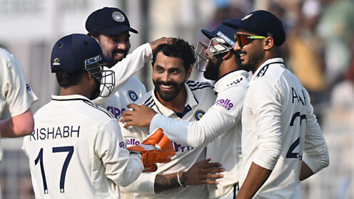 Ravindra Jadeja smiles
