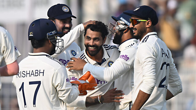 Ravindra Jadeja smiles