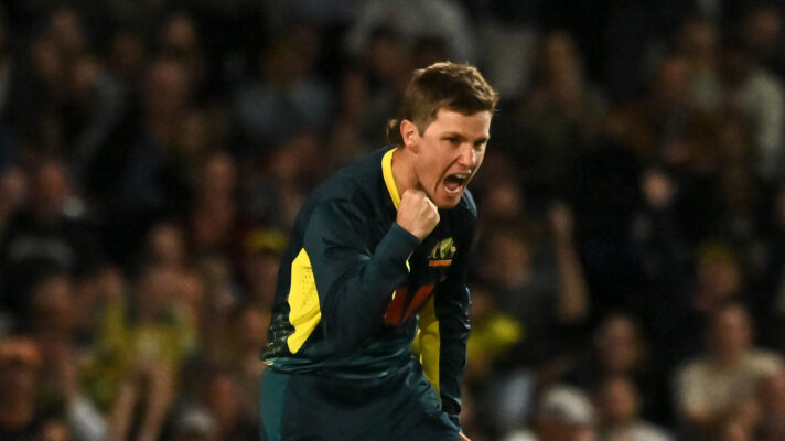 Adam Zampa celebrates