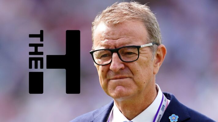 ECB chairman Richard Thompson and the Hundred logo